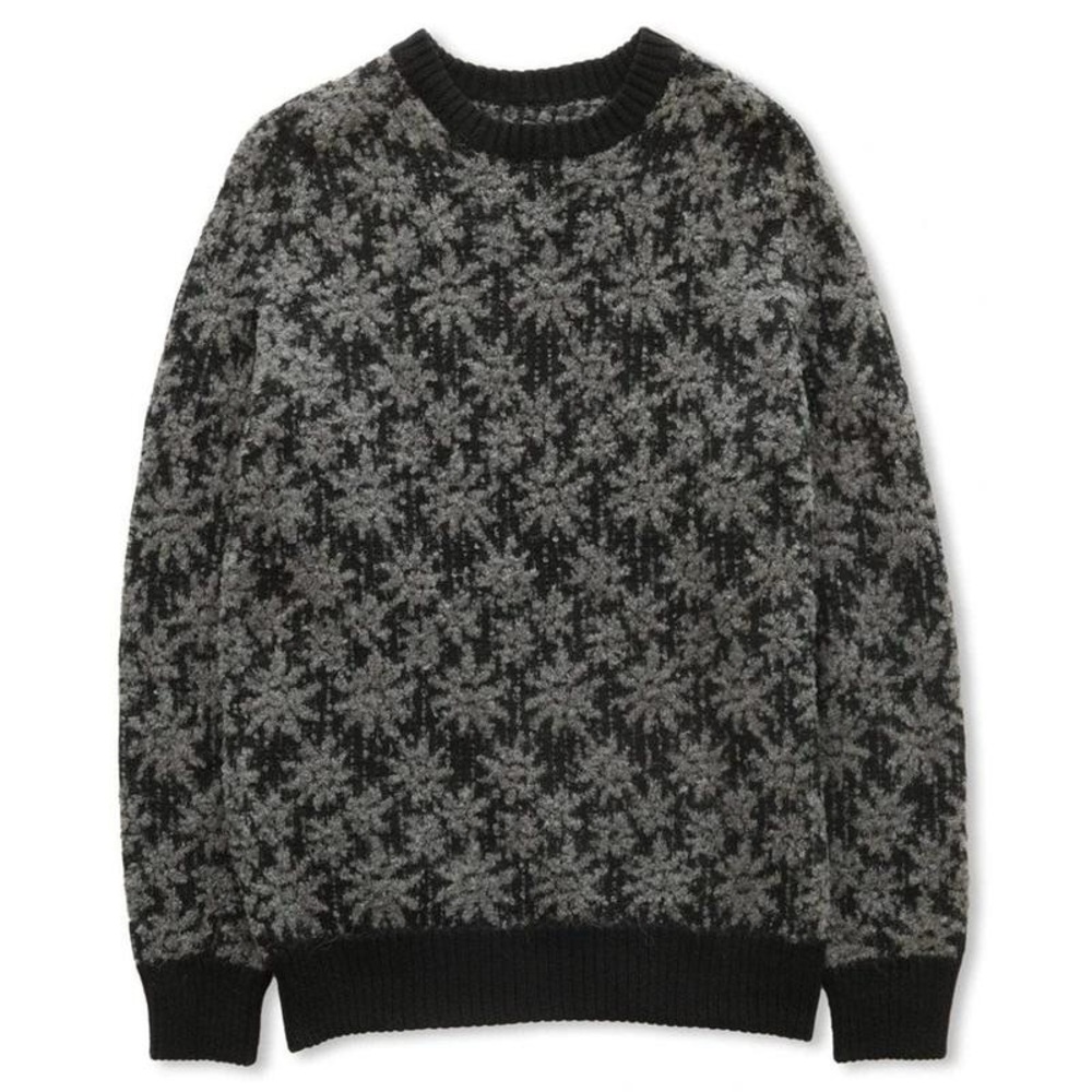 Corridor Floral Alpaca Crewneck Sweater- Medium